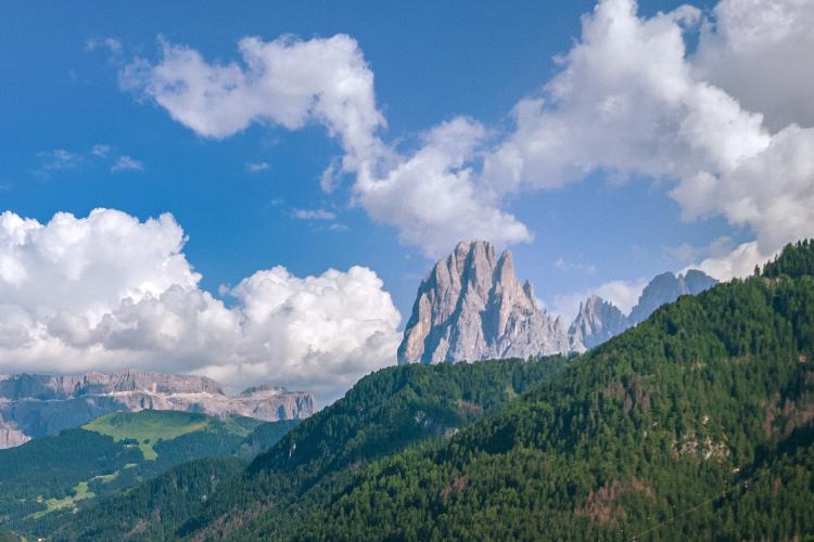 Ausblick Garni Mariandl - Langkofel 